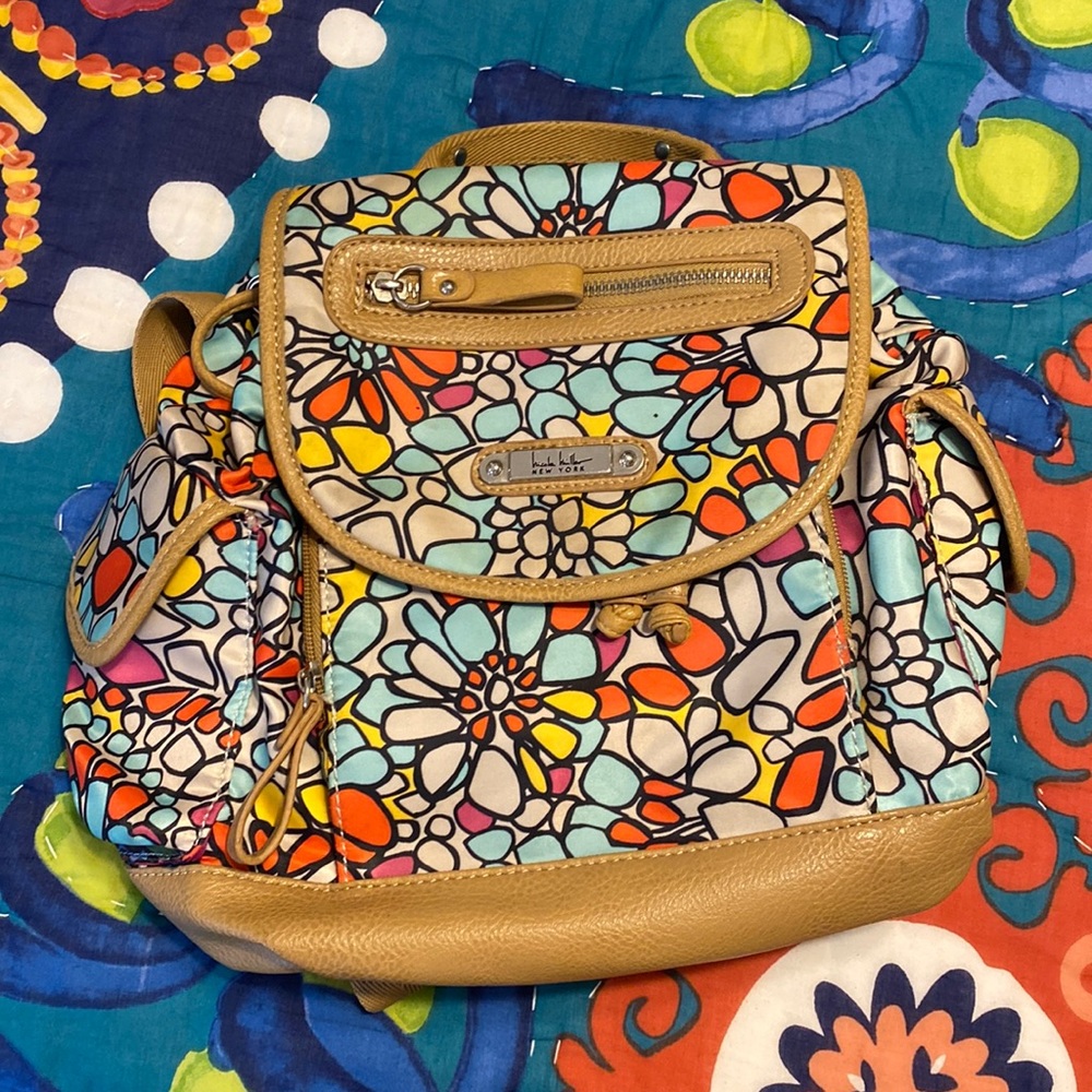 Nicole miller New York backpack purse